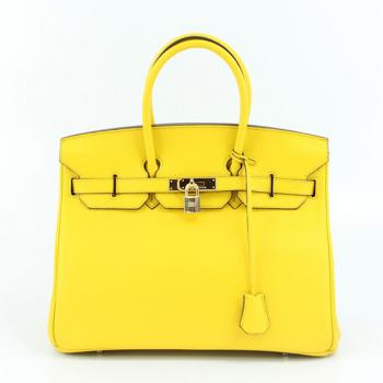 Hermes Birkin 6089 Ladies Handbag Cow Leather -4f