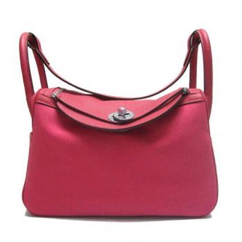 Hermes Lindy H8002 Cross Body Bag Canvas Pink Replica