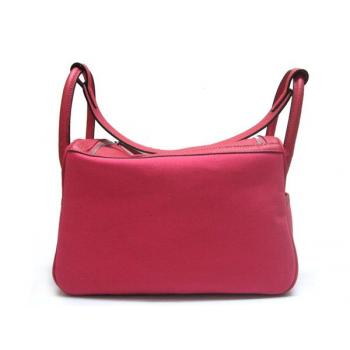 Hermes Lindy H8002 Cross Body Bag Canvas Pink Replica