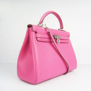 Hermes Original leather 6108 Ladies 2way Pink Bag