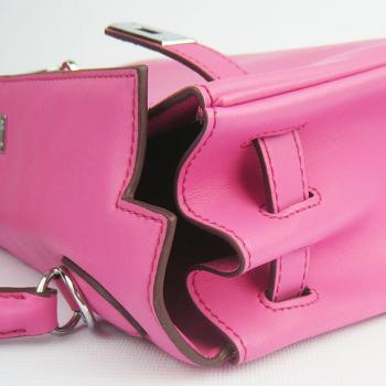 Hermes Original leather 6108 Ladies 2way Pink Bag