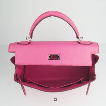 Hermes Original leather 6108 Ladies 2way Pink Bag