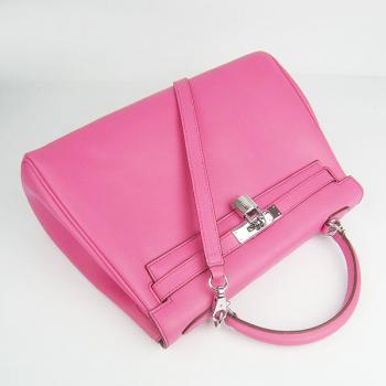 Hermes Original leather 6108 Ladies 2way Pink Bag