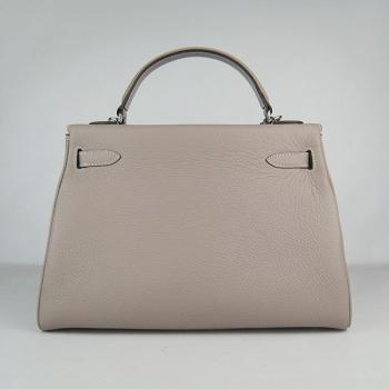 Hermes Kelly 6108 2way Grey Handbag