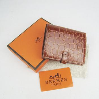 Replica Hermes Wallet H006 Ladies Crocodile