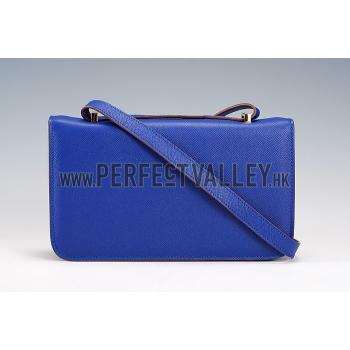 Hermes Constance Elan Blue Electric With Gold Hardware 608122