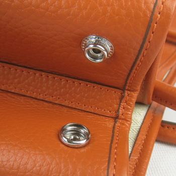 Hermes Garden Party H2805 Handbag Lambskin Orange Replica