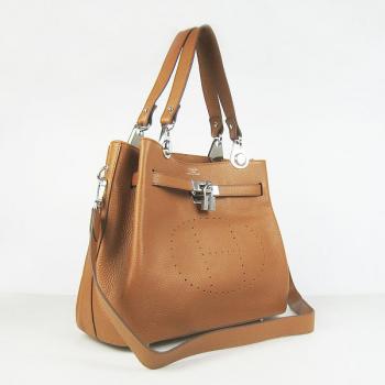 Hermes So Kelly 60668 Ladies Cow Leather Coffee