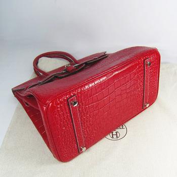 Hermes Birkin 6089 Handbag Crocodile Red HM05462