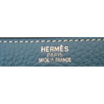 Hermes Kelly 62644 Ladies Cow Leather Blue Handbag