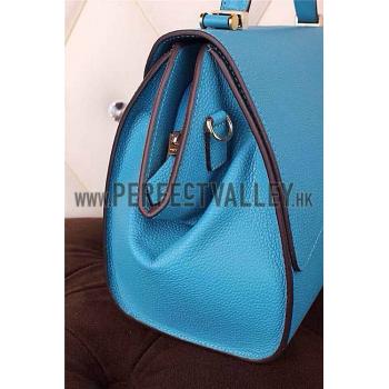 Cheap Hermes Stirrup Shoulder Bag Blue 608090