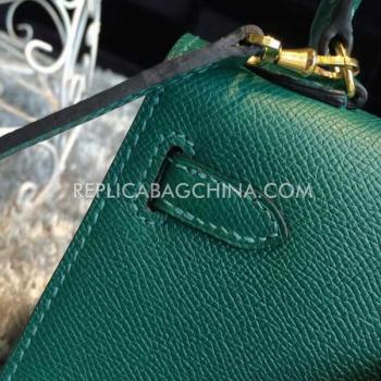 Hermes Kelly Calfskin Green