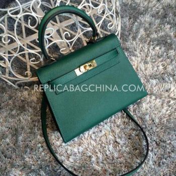 Hermes Kelly Calfskin Green