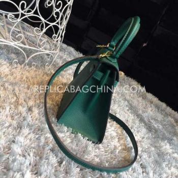 Hermes Kelly Calfskin Green