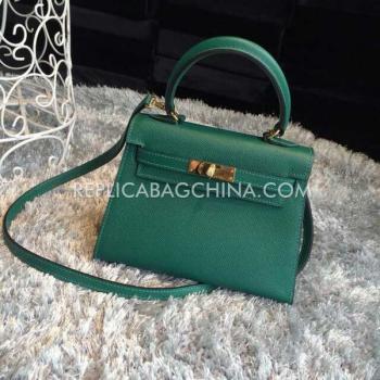 Hermes Kelly Calfskin Green