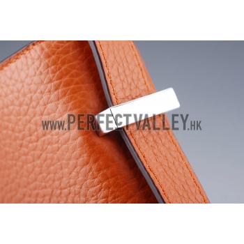 Replica Hermes Constance Orange with Silver Buckle