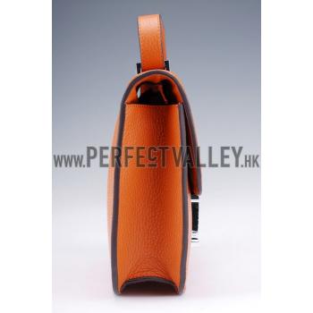 Replica Hermes Constance Orange with Silver Buckle