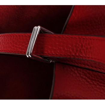 Cheap Hermes Picotin 1048 Handbag Lambskin Red