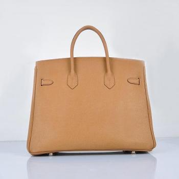 Replica Hermes Original leather 6089 Cow Leather Coffee Handbag