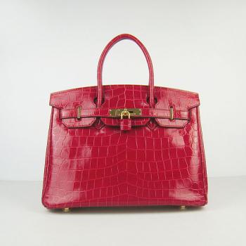 Hermes Birkin 6088 Ladies Crocodile Red Handbag