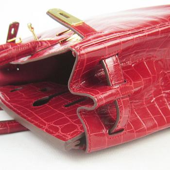 Hermes Birkin 6088 Ladies Crocodile Red Handbag