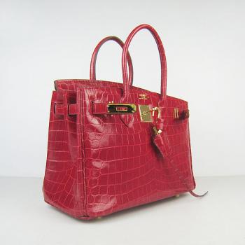 Hermes Birkin 6088 Ladies Crocodile Red Handbag