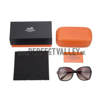 Hermes Carriage Motif Havana Sunglasses 307832