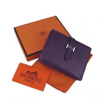 Hermes Wallet H006 Ladies Wallet Purple