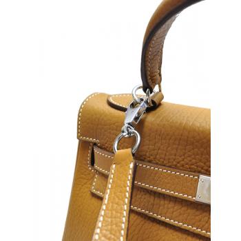 Hermes Kelly H1043 Cow Leather Coffee