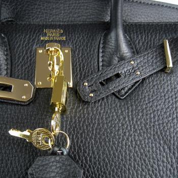 Hermes Birkin 6088 Ladies Cow Leather Black