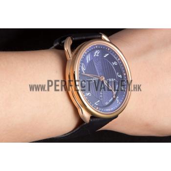 Replica Hermes  Croco Leather Strap Navy Dial 801404