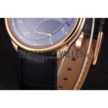 Replica Hermes  Croco Leather Strap Navy Dial 801404