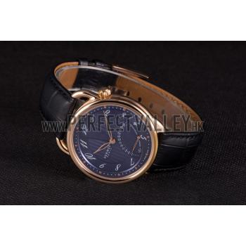 Replica Hermes  Croco Leather Strap Navy Dial 801404