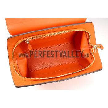 Hermes Stirrup Shoulder Bag Orange   608098 Replica