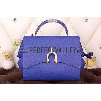 Hermes Stirrup Shoulder Bag Blue Electric 608093