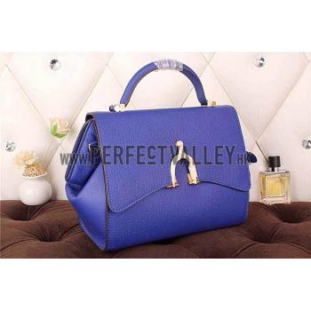 Hermes Stirrup Shoulder Bag Blue Electric 608093