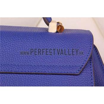 Hermes Stirrup Shoulder Bag Blue Electric 608093