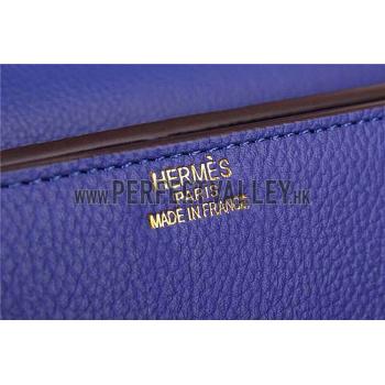 Hermes Stirrup Shoulder Bag Blue Electric 608093