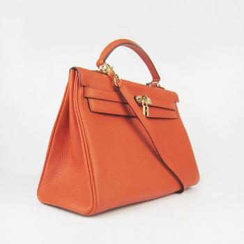 Hermes Kelly 6308 2way Orange Handbag