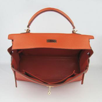 Hermes Kelly 6308 2way Orange Handbag