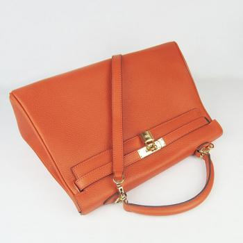 Hermes Kelly 6308 2way Orange Handbag