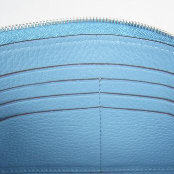 Hermes Wallet H016 Wallet Cow Leather Blue Replica