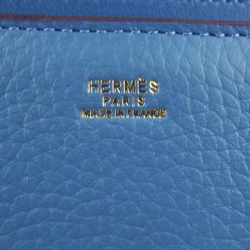 Hermes Constance H020 Ladies Cow Leather Blue Handbag