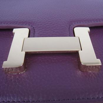 Hermes Constance H020 Ladies Cross Body Bag Purple