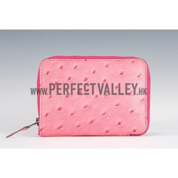 Hermes Azap Small Wallet Pink Leather 18926956 Replica