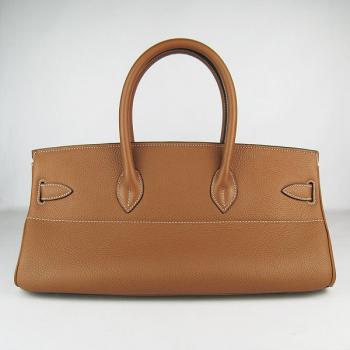 Hermes Birkin 6109 Cow Leather Coffee Handbag Replica