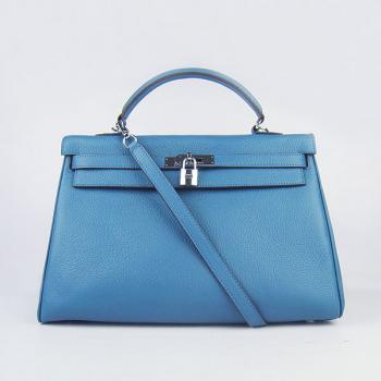 Hermes Kelly 6308 Ladies Blue Handbag