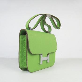 Hermes Constance H107 Ladies Cow Leather Green Handbag