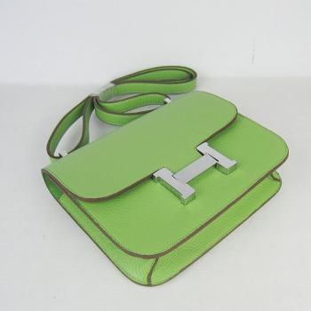 Hermes Constance H107 Ladies Cow Leather Green Handbag