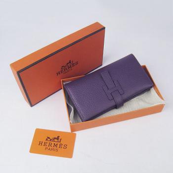 Hermes Wallet H015 Ladies Wallet Purple